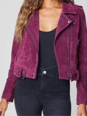 NWT BLANKNYC Faux Suede Moto Jacket